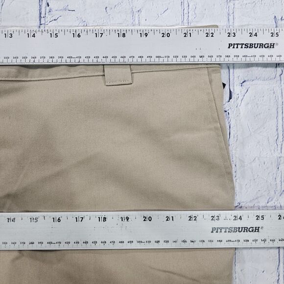 Dickies MENS SIZE 44X32 Work Pants Straight Regular Fit Khaki Cellphone Pocket - Picture 6 of 13